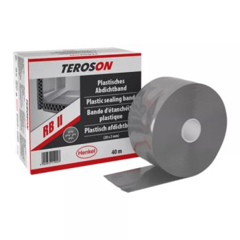   Teroson RB II GY szürke színű tömítő szalag, lapos, tartósan formázható, festhető 40 méteres