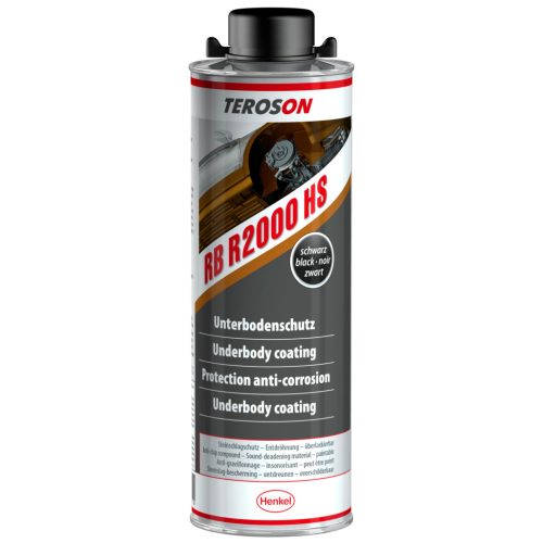 Teroson RB R2000 HS BK fekete színű alvázvédő, oldószeres, gumi-gyanta töltésű, 1 liter