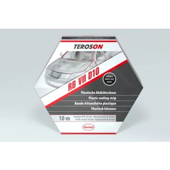   Teroson RB VII D10 fekete színű tömítő szalag, kerek, tartósan formázható, festhető Ø10 mm x 10 m