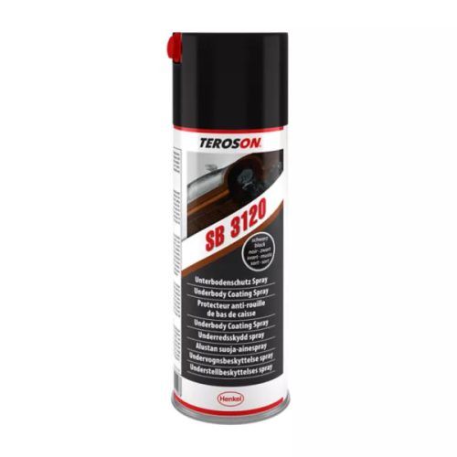 Teroson SB 3120 BK fekete színű alvázvédő spray, gumi-gyanta töltésű 500 ml