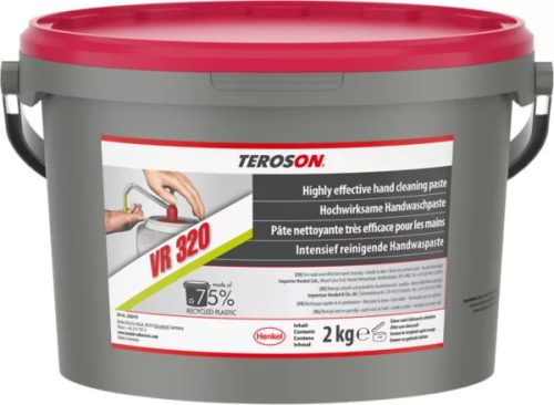 Teroson VR 320 kéztisztító, fareszelékkel, olaj- és zsíreltávolító 2 kg