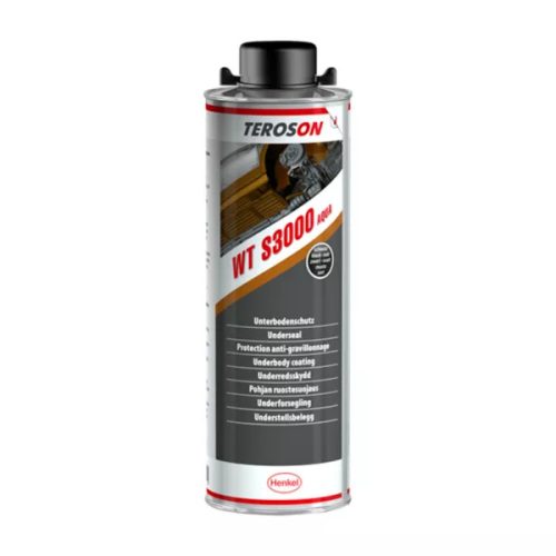 Teroson WT S3000 BK fekete színű kőfelverődés védő (rücsi), vízbázisú, gyanta töltésű 1 liter