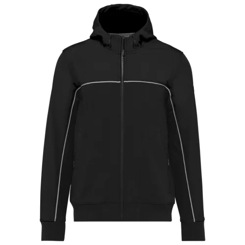 Designed to Work WK450 unisex 3 rétegű softshell felső - black színben