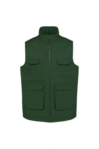 Designed to Work WK607 unisex párnázott mellény - forest green színben