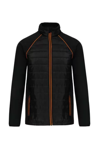 Designed to Work WK6147 unisex kétrétegű softshell dzseki - black/orange színben