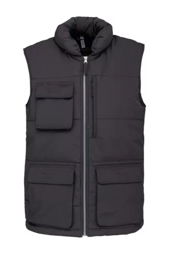 Designed to Work WK615 steppelt bélelt mellény - dark grey színben