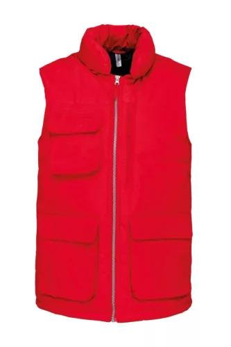 Designed to Work WK615 steppelt bélelt mellény - red színben