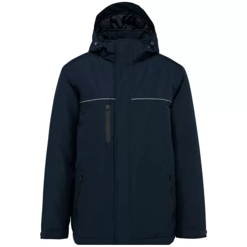 Designed to Work WK650 unisex kapucnis parka kabát - navy színben