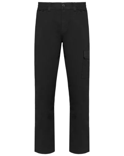 Designed to Work WK709 unisex pamut stretch nadrág - black színben