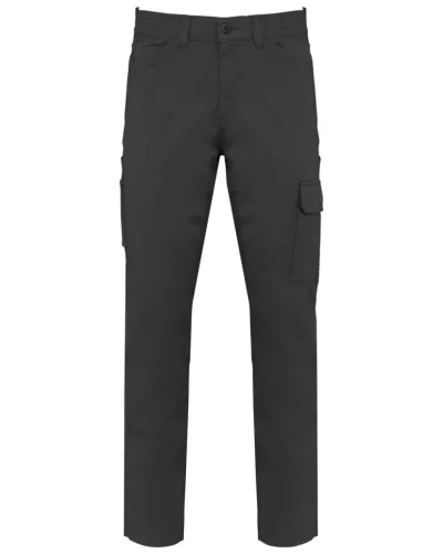 Designed to Work WK709 unisex pamut stretch nadrág - dark grey színben