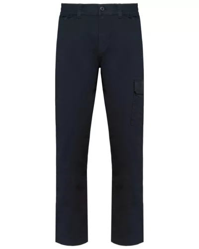 Designed to Work WK709 unisex pamut stretch nadrág - navy színben