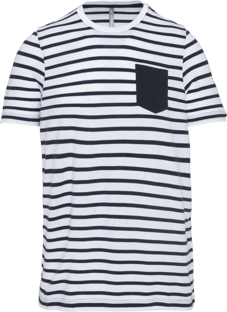 Striped White/Red