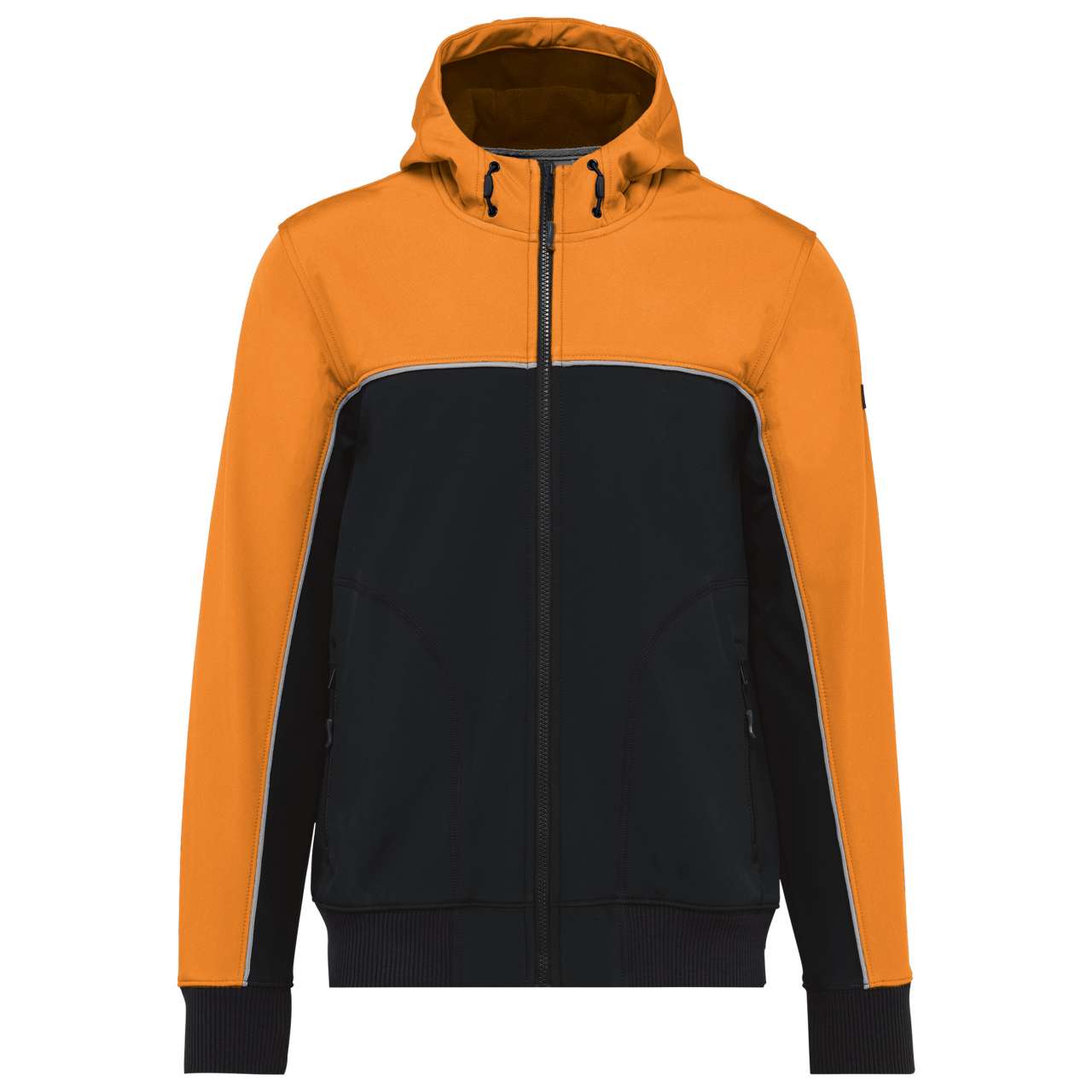 black/orange