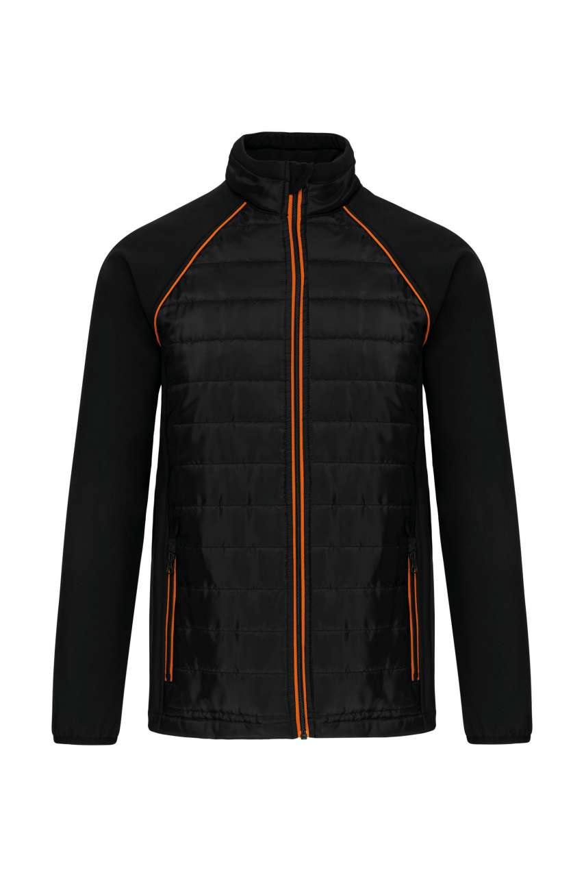 black/orange