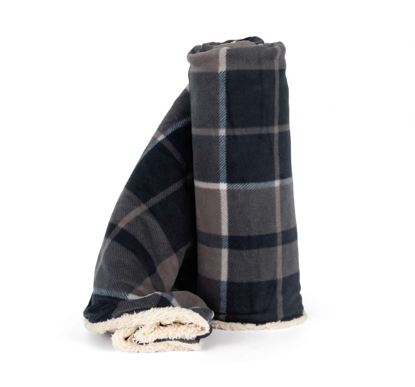 storm grey/navy checked